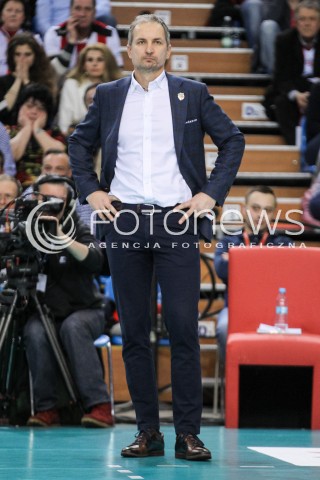  04.02.2018 RZESZOW <br />SIATKOWKA PLUSLIGA 2017/2018 MEN VOLLEYBALL POLAND POLISH PLUS LIGA LEAGUE SEASON 2017/2018 <br />MECZ ASSECO RESOVIA RZESZOW - PGE SKRA BELCHATOW <br />N/Z ANDRZEJ KOWAL - I TRENER ( HEAD COACH ) SYLWETKA <br /> 