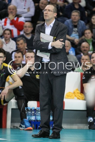  04.02.2018 RZESZOW <br />SIATKOWKA PLUSLIGA 2017/2018 MEN VOLLEYBALL POLAND POLISH PLUS LIGA LEAGUE SEASON 2017/2018 <br />MECZ ASSECO RESOVIA RZESZOW - PGE SKRA BELCHATOW <br />N/Z ROBERTO PIAZZA - I TRENER ( HEAD COACH ) SYLWETKA <br /> 