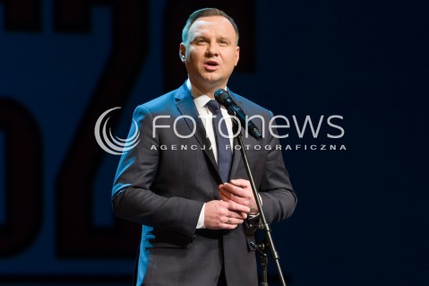  05.02.2018 WARSZAWA TEATR WIELKI<br />UDZIAL PARY PREZYDENCKIEJ W KONCERCIE MAZOWSZE NIEPODLEGLEJ<br />N/Z PREZYDENT RP ANDRZEJ DUDA<br /> 