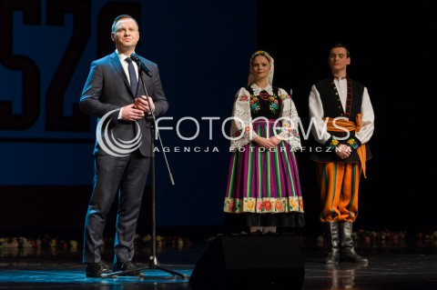  05.02.2018 WARSZAWA TEATR WIELKI<br />UDZIAL PARY PREZYDENCKIEJ W KONCERCIE MAZOWSZE NIEPODLEGLEJ<br />N/Z PREZYDENT RP ANDRZEJ DUDA<br /> 