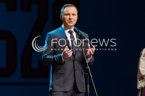  05.02.2018 WARSZAWA TEATR WIELKI<br />UDZIAL PARY PREZYDENCKIEJ W KONCERCIE MAZOWSZE NIEPODLEGLEJ<br />N/Z PREZYDENT RP ANDRZEJ DUDA<br /> 
