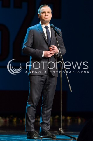  05.02.2018 WARSZAWA TEATR WIELKI<br />UDZIAL PARY PREZYDENCKIEJ W KONCERCIE MAZOWSZE NIEPODLEGLEJ<br />N/Z PREZYDENT RP ANDRZEJ DUDA<br /> 
