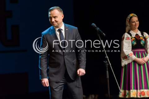  05.02.2018 WARSZAWA TEATR WIELKI<br />UDZIAL PARY PREZYDENCKIEJ W KONCERCIE MAZOWSZE NIEPODLEGLEJ<br />N/Z PREZYDENT RP ANDRZEJ DUDA<br /> 