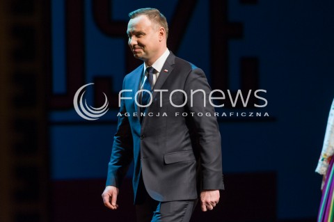  05.02.2018 WARSZAWA TEATR WIELKI<br />UDZIAL PARY PREZYDENCKIEJ W KONCERCIE MAZOWSZE NIEPODLEGLEJ<br />N/Z PREZYDENT RP ANDRZEJ DUDA<br /> 