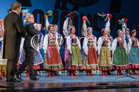  05.02.2018 WARSZAWA TEATR WIELKI<br />UDZIAL PARY PREZYDENCKIEJ W KONCERCIE MAZOWSZE NIEPODLEGLEJ<br />N/Z PIOTR GLINSKI ZESPOL MAZOWSZE<br /> 