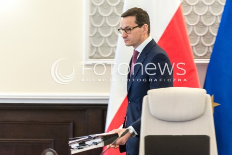  06.02.2018 WARSZAWA<br />POSIEDZENIE RADY MINISTROW<br />N/Z MATEUSZ MORAWIECKI<br /> 