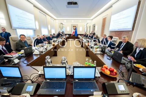  06.02.2018 WARSZAWA<br />POSIEDZENIE RADY MINISTROW<br />N/Z SALA POSIEDZEN OBRAD VIDOK VIEW<br /> 