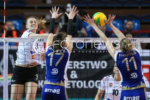  07.02.2018 RZESZOW POLAND<br />SIATKOWKA LIGA MISTRZYN <br />2018 CEV VOLLEYBALL CHAMPIONS LEAGUE - WOMEN <br />MECZ DEVELOPRES SKYRES RZESZOW - VOLERO ZURICH <br />N/Z MONIKA PTAK <br /> 
