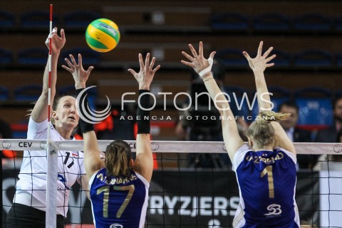  07.02.2018 RZESZOW POLAND<br />SIATKOWKA LIGA MISTRZYN <br />2018 CEV VOLLEYBALL CHAMPIONS LEAGUE - WOMEN <br />MECZ DEVELOPRES SKYRES RZESZOW - VOLERO ZURICH <br />N/Z JULIIA ANDRUSZKO <br /> 