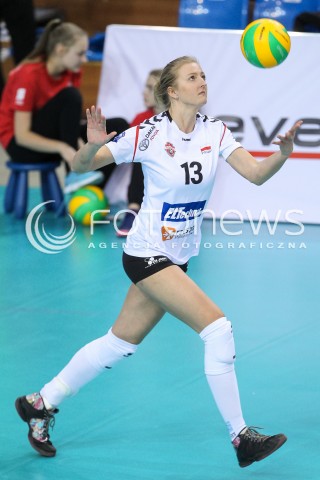  07.02.2018 RZESZOW POLAND<br />SIATKOWKA LIGA MISTRZYN <br />2018 CEV VOLLEYBALL CHAMPIONS LEAGUE - WOMEN <br />MECZ DEVELOPRES SKYRES RZESZOW - VOLERO ZURICH <br />N/Z KAMILA GANSZCZYK SYLWETKA <br /> 