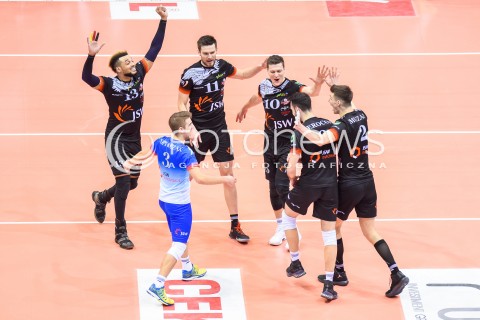  07.02.2018 GDANSK<br />SIATKOWKA - PLUS LIGA SEZON 2017/2018<br />MECZ TREFL GDANSK - JASTRZEBSKI WEGIEL<br />N/Z SALVADOR HIDALGO OLIVA JAKUB POPIWCZAK WOJCIECH SOBALA LUKAS KAMPA<br /> 