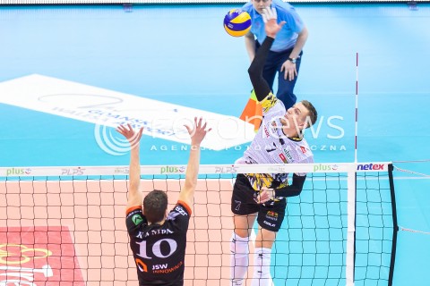  07.02.2018 GDANSK<br />SIATKOWKA - PLUS LIGA SEZON 2017/2018<br />MECZ TREFL GDANSK - JASTRZEBSKI WEGIEL<br />N/Z DAMIAN SCHULZ<br /> 