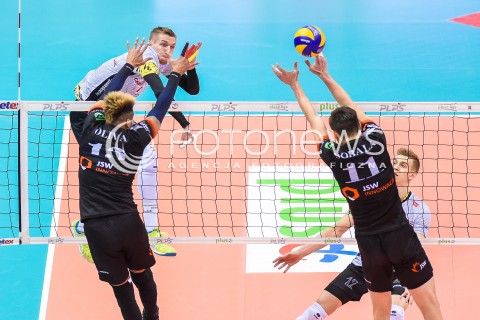  07.02.2018 GDANSK<br />SIATKOWKA - PLUS LIGA SEZON 2017/2018<br />MECZ TREFL GDANSK - JASTRZEBSKI WEGIEL<br />N/Z DAMIAN SCHULZ<br /> 