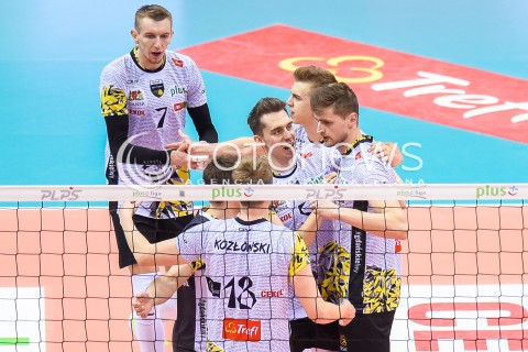  07.02.2018 GDANSK<br />SIATKOWKA - PLUS LIGA SEZON 2017/2018<br />MECZ TREFL GDANSK - JASTRZEBSKI WEGIEL<br />N/Z DAMIAN SCHULZ WOJCIECH FERENS PIOTR NOWAKOWSKI<br /> 