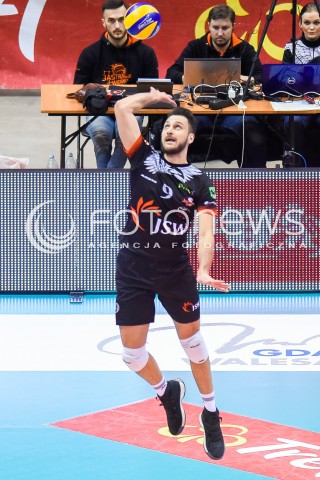  07.02.2018 GDANSK<br />SIATKOWKA - PLUS LIGA SEZON 2017/2018<br />MECZ TREFL GDANSK - JASTRZEBSKI WEGIEL<br />N/Z JASON DE ROCCO<br /> 