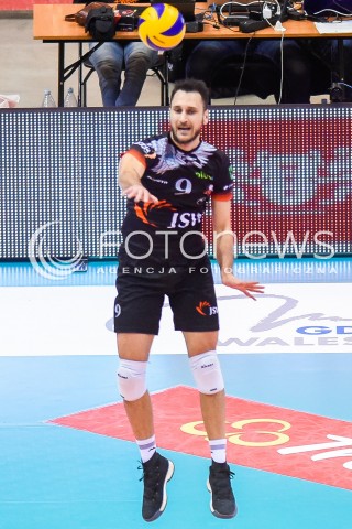  07.02.2018 GDANSK<br />SIATKOWKA - PLUS LIGA SEZON 2017/2018<br />MECZ TREFL GDANSK - JASTRZEBSKI WEGIEL<br />N/Z JASON DE ROCCO<br /> 