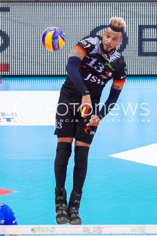  07.02.2018 GDANSK<br />SIATKOWKA - PLUS LIGA SEZON 2017/2018<br />MECZ TREFL GDANSK - JASTRZEBSKI WEGIEL<br />N/Z SALVADOR HIDALGO OLIVA<br /> 