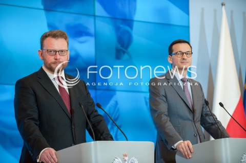 Konferencja premiera i ministra zdrowia w Warszawie