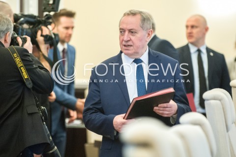  14.02.2018 WARSZAWA<br />POSIEDZENIE RADY MINISTROW<br />N/Z HENRYK KOWALCZYK<br /> 