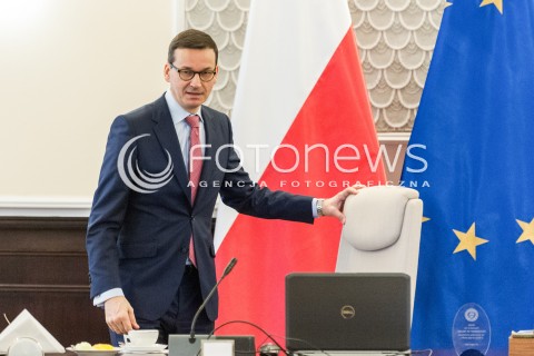  14.02.2018 WARSZAWA<br />POSIEDZENIE RADY MINISTROW<br />N/Z MATEUSZ MORAWIECKI<br /> 