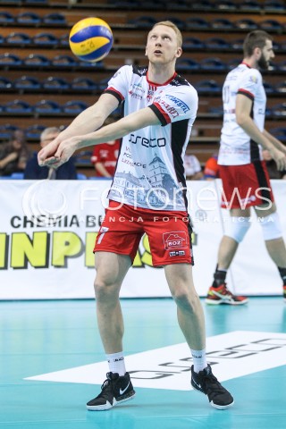  14.02.2018 RZESZOW POLAND<br />SIATKOWKA PUCHAR CEV <br />MEN VOLLEYBALL CEV CUP <br />MATCH ASSECO RESOVIA - GFC AJACCIO VB <br />N/Z JAKUB JAROSZ SYLWETKA <br /> 