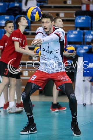  14.02.2018 RZESZOW POLAND<br />SIATKOWKA PUCHAR CEV <br />MEN VOLLEYBALL CEV CUP <br />MATCH ASSECO RESOVIA - GFC AJACCIO VB <br />N/Z THIBAULT ROSSARD SYLWETKA <br /> 