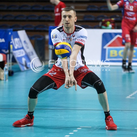  14.02.2018 RZESZOW POLAND<br />SIATKOWKA PUCHAR CEV <br />MEN VOLLEYBALL CEV CUP <br />MATCH ASSECO RESOVIA - GFC AJACCIO VB <br />N/Z LUKASZ PERLOWSKI SYLWETKA <br /> 