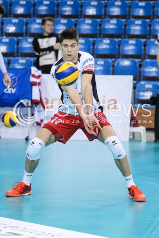  14.02.2018 RZESZOW POLAND<br />SIATKOWKA PUCHAR CEV <br />MEN VOLLEYBALL CEV CUP <br />MATCH ASSECO RESOVIA - GFC AJACCIO VB <br />N/Z ALEKSANDER SLIWKA SYLWETKA <br /> 