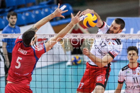  14.02.2018 RZESZOW POLAND<br />SIATKOWKA PUCHAR CEV <br />MEN VOLLEYBALL CEV CUP <br />MATCH ASSECO RESOVIA - GFC AJACCIO VB <br />N/Z MARCIN MOZDZONEK <br /> 