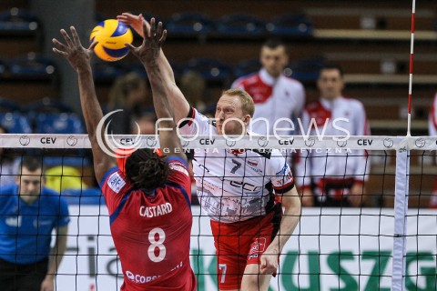  14.02.2018 RZESZOW POLAND<br />SIATKOWKA PUCHAR CEV <br />MEN VOLLEYBALL CEV CUP <br />MATCH ASSECO RESOVIA - GFC AJACCIO VB <br />N/Z JAKUB JAROSZ <br /> 