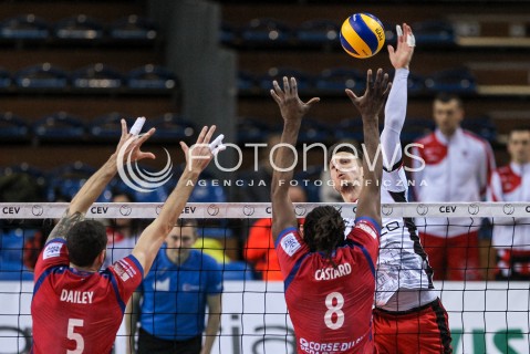  14.02.2018 RZESZOW POLAND<br />SIATKOWKA PUCHAR CEV <br />MEN VOLLEYBALL CEV CUP <br />MATCH ASSECO RESOVIA - GFC AJACCIO VB <br />N/Z THIBAULT ROSSARD <br /> 