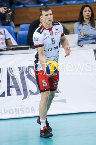  14.02.2018 RZESZOW POLAND<br />SIATKOWKA PUCHAR CEV <br />MEN VOLLEYBALL CEV CUP <br />MATCH ASSECO RESOVIA - GFC AJACCIO VB <br />N/Z LUKAS TICHACEK SYLWETKA <br /> 