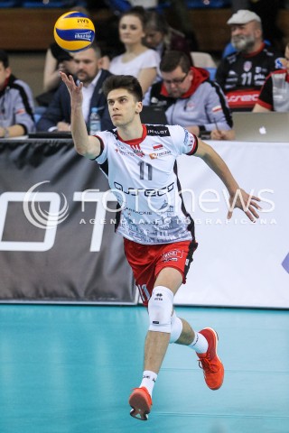  14.02.2018 RZESZOW POLAND<br />SIATKOWKA PUCHAR CEV <br />MEN VOLLEYBALL CEV CUP <br />MATCH ASSECO RESOVIA - GFC AJACCIO VB <br />N/Z ALEKSANDER SLIWKA SYLWETKA <br /> 
