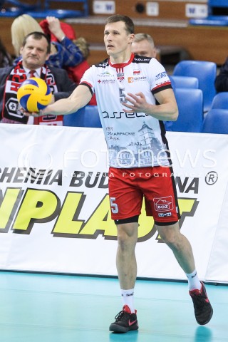  14.02.2018 RZESZOW POLAND<br />SIATKOWKA PUCHAR CEV <br />MEN VOLLEYBALL CEV CUP <br />MATCH ASSECO RESOVIA - GFC AJACCIO VB <br />N/Z LUKAS TICHACEK SYLWETKA <br /> 