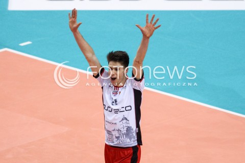  14.02.2018 RZESZOW POLAND<br />SIATKOWKA PUCHAR CEV <br />MEN VOLLEYBALL CEV CUP <br />MATCH ASSECO RESOVIA - GFC AJACCIO VB <br />N/Z ALEKSANDER SLIWKA RADOSC EMOCJE SYLWETKA <br /> 