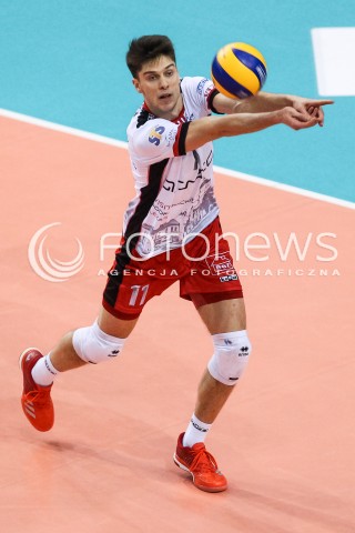  14.02.2018 RZESZOW POLAND<br />SIATKOWKA PUCHAR CEV <br />MEN VOLLEYBALL CEV CUP <br />MATCH ASSECO RESOVIA - GFC AJACCIO VB <br />N/Z ALEKSANDER SLIWKA SYLWETKA <br /> 