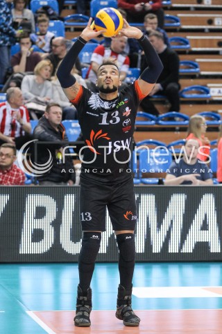  18.02.2018 RZESZOW<br />SIATKOWKA PLUSLIGA 2017/2018 MEN VOLLEYBALL POLAND POLISH PLUS LIGA LEAGUE SEASON 2017/2018<br />MECZ ASSECO RESOVIA RZESZOW - JASTRZEBSKI WEGIEL <br />N/Z SALVADOR HIDALGO OLIVA SYLWETKA <br /> 