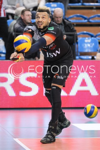  18.02.2018 RZESZOW<br />SIATKOWKA PLUSLIGA 2017/2018 MEN VOLLEYBALL POLAND POLISH PLUS LIGA LEAGUE SEASON 2017/2018<br />MECZ ASSECO RESOVIA RZESZOW - JASTRZEBSKI WEGIEL <br />N/Z SALVADOR HIDALGO OLIVA SYLWETKA <br /> 