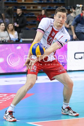  18.02.2018 RZESZOW<br />SIATKOWKA PLUSLIGA 2017/2018 MEN VOLLEYBALL POLAND POLISH PLUS LIGA LEAGUE SEASON 2017/2018<br />MECZ ASSECO RESOVIA RZESZOW - JASTRZEBSKI WEGIEL <br />N/Z JOCHEN SCHOPS SYLWETKA <br /> 
