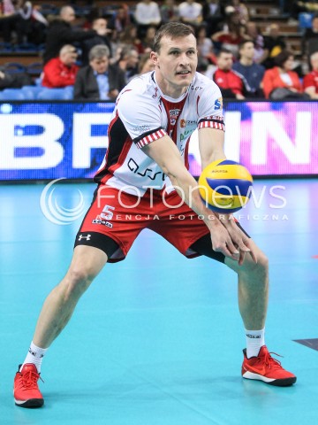  18.02.2018 RZESZOW<br />SIATKOWKA PLUSLIGA 2017/2018 MEN VOLLEYBALL POLAND POLISH PLUS LIGA LEAGUE SEASON 2017/2018<br />MECZ ASSECO RESOVIA RZESZOW - JASTRZEBSKI WEGIEL <br />N/Z LUKAS TICHACEK SYLWETKA <br /> 
