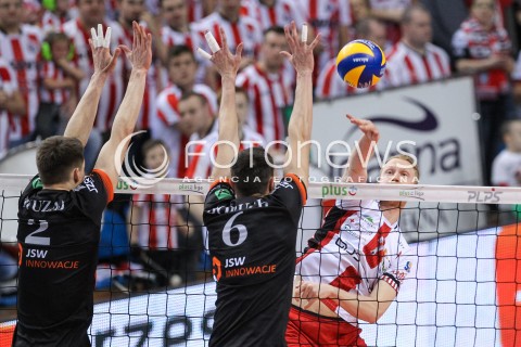  18.02.2018 RZESZOW<br />SIATKOWKA PLUSLIGA 2017/2018 MEN VOLLEYBALL POLAND POLISH PLUS LIGA LEAGUE SEASON 2017/2018<br />MECZ ASSECO RESOVIA RZESZOW - JASTRZEBSKI WEGIEL <br />N/Z JAKUB JAROSZ <br /> 