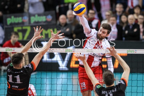  18.02.2018 RZESZOW<br />SIATKOWKA PLUSLIGA 2017/2018 MEN VOLLEYBALL POLAND POLISH PLUS LIGA LEAGUE SEASON 2017/2018<br />MECZ ASSECO RESOVIA RZESZOW - JASTRZEBSKI WEGIEL <br />N/Z DAWID DRYJA <br /> 