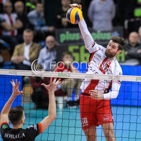  18.02.2018 RZESZOW<br />SIATKOWKA PLUSLIGA 2017/2018 MEN VOLLEYBALL POLAND POLISH PLUS LIGA LEAGUE SEASON 2017/2018<br />MECZ ASSECO RESOVIA RZESZOW - JASTRZEBSKI WEGIEL <br />N/Z DAWID DRYJA <br /> 