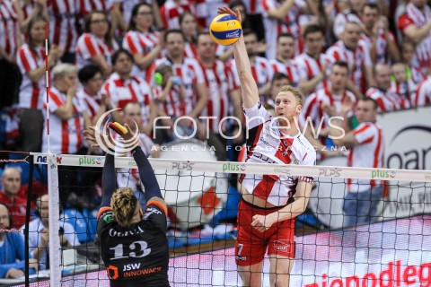  18.02.2018 RZESZOW<br />SIATKOWKA PLUSLIGA 2017/2018 MEN VOLLEYBALL POLAND POLISH PLUS LIGA LEAGUE SEASON 2017/2018<br />MECZ ASSECO RESOVIA RZESZOW - JASTRZEBSKI WEGIEL <br />N/Z JAKUB JAROSZ <br /> 