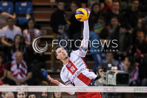  18.02.2018 RZESZOW<br />SIATKOWKA PLUSLIGA 2017/2018 MEN VOLLEYBALL POLAND POLISH PLUS LIGA LEAGUE SEASON 2017/2018<br />MECZ ASSECO RESOVIA RZESZOW - JASTRZEBSKI WEGIEL <br />N/Z THIBAULT ROSSARD SYLWETKA <br /> 