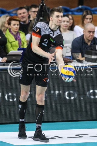  18.02.2018 RZESZOW<br />SIATKOWKA PLUSLIGA 2017/2018 MEN VOLLEYBALL POLAND POLISH PLUS LIGA LEAGUE SEASON 2017/2018<br />MECZ ASSECO RESOVIA RZESZOW - JASTRZEBSKI WEGIEL <br />N/Z MACIEJ MUZAJ SYLWETKA <br /> 