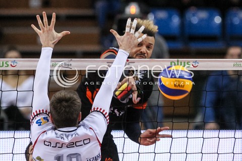  18.02.2018 RZESZOW<br />SIATKOWKA PLUSLIGA 2017/2018 MEN VOLLEYBALL POLAND POLISH PLUS LIGA LEAGUE SEASON 2017/2018<br />MECZ ASSECO RESOVIA RZESZOW - JASTRZEBSKI WEGIEL <br />N/Z SALVADOR HIDALGO OLIVA <br /> 