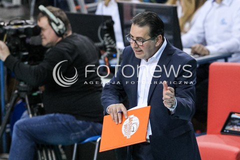  18.02.2018 RZESZOW<br />SIATKOWKA PLUSLIGA 2017/2018 MEN VOLLEYBALL POLAND POLISH PLUS LIGA LEAGUE SEASON 2017/2018<br />MECZ ASSECO RESOVIA RZESZOW - JASTRZEBSKI WEGIEL <br />N/Z FERDINANDO DE GIORGI - I TRENER ( HEAD COACH ) SYLWETKA <br /> 