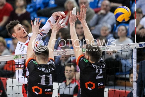  18.02.2018 RZESZOW<br />SIATKOWKA PLUSLIGA 2017/2018 MEN VOLLEYBALL POLAND POLISH PLUS LIGA LEAGUE SEASON 2017/2018<br />MECZ ASSECO RESOVIA RZESZOW - JASTRZEBSKI WEGIEL <br />N/Z THIBAULT ROSSARD <br /> 
