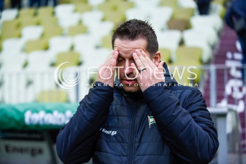  18.02.2018 GDANSK <br />PILKA NOZNA - EKSTRAKLASA SEZON 2017/2018<br />MECZ LECHIA GDANSK - PIAST GLIWICE<br />N/Z ADAM OWEN<br /> 